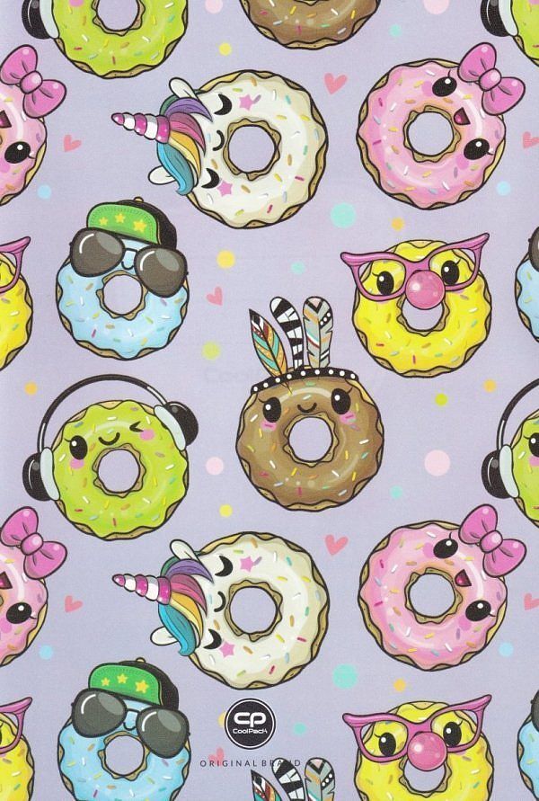 Zeszyt a5 60k kratka coolpack happy donuts paczka 10 sztuk