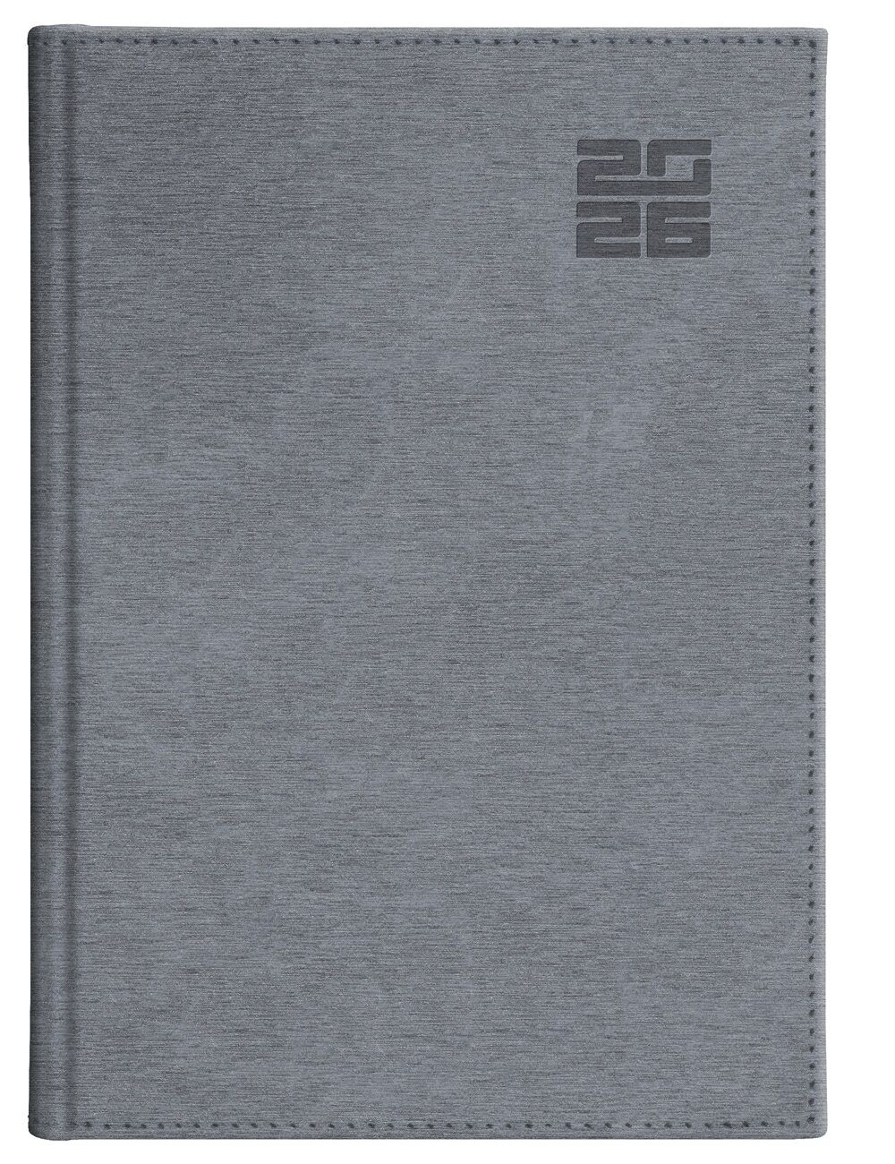 Kalendarz 2026 A4 tygodniowy z notesem Aluminium Standard srebrny