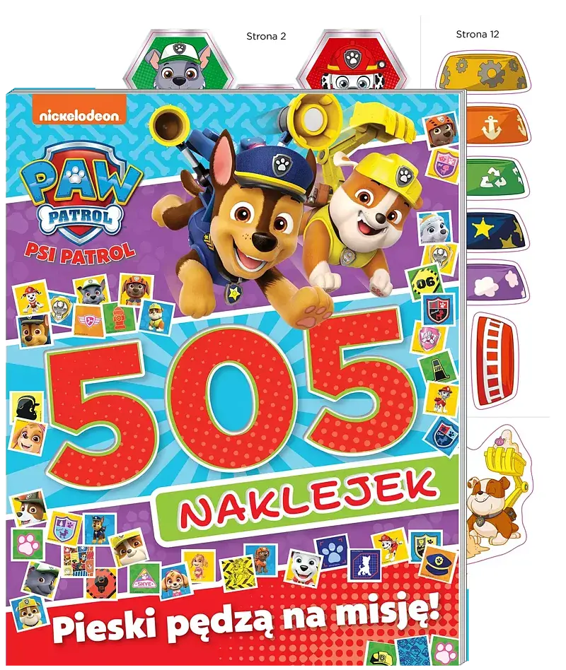 Psi Patrol. 505 naklejek. Pieski pędzą na misję