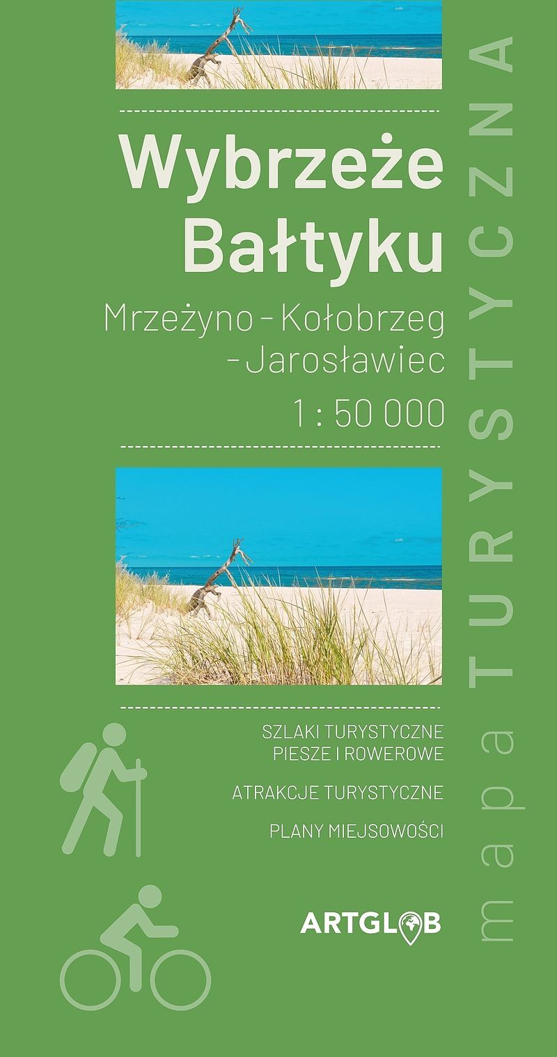 Wybrzeże bałtyku mrzeżyno - kołobrzeg - jarosławiec 1:50 000