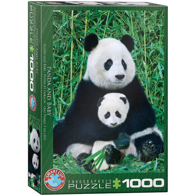 Puzzle 1000 panda i dziecko 6000-0173