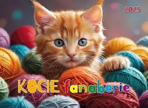 Kalendarz 2025 kocie fanaberie albumowy ścienny ksa–v. 2