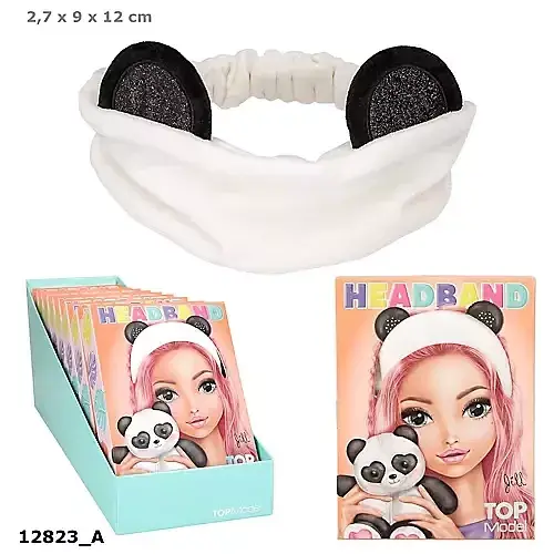 Opaska kosmetyczna z uszkami top model  beauty&me 12823a