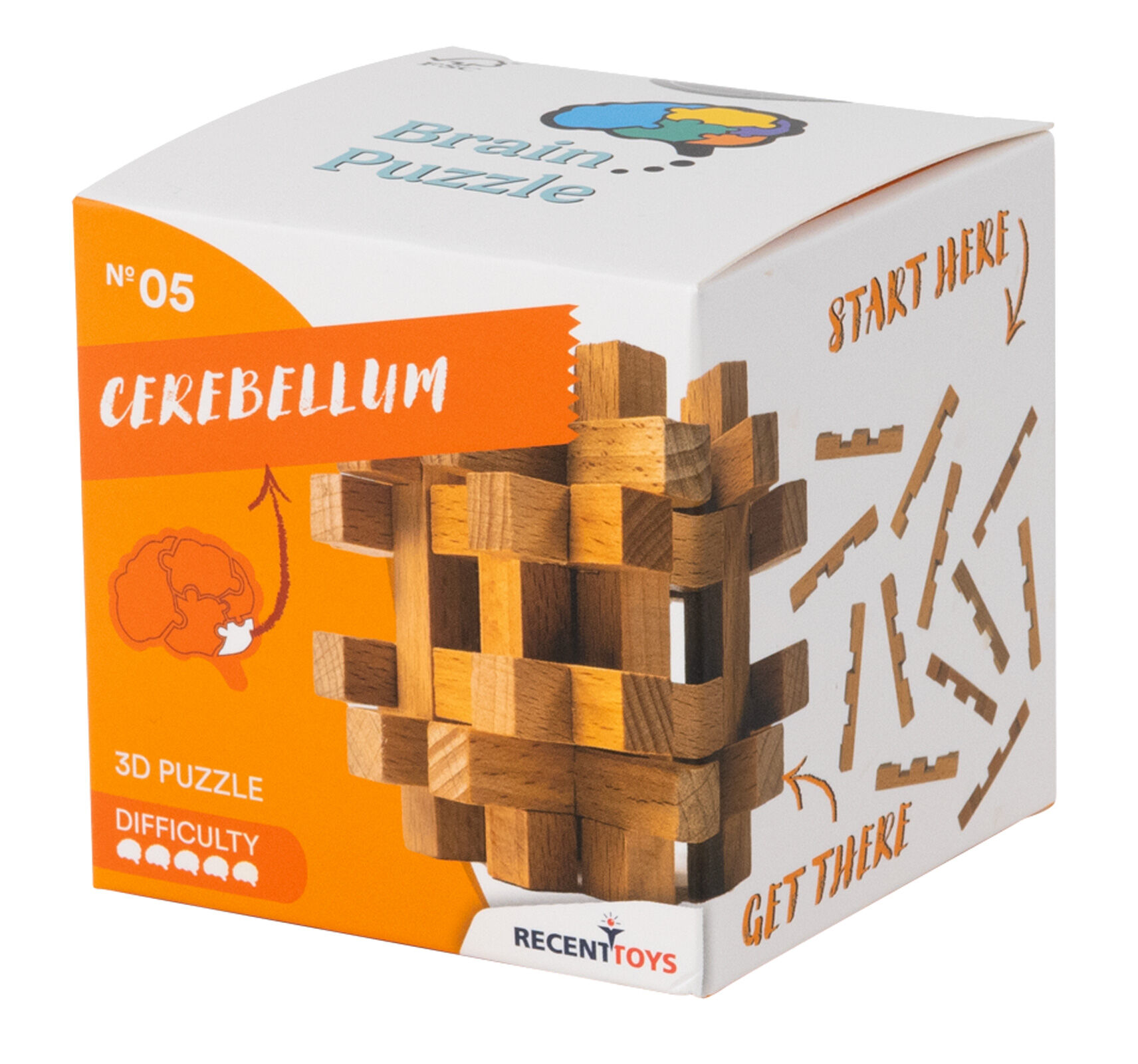 Łamigłówka Brain Puzzle 5 Cerebellum Recent Toys poziom 5/5