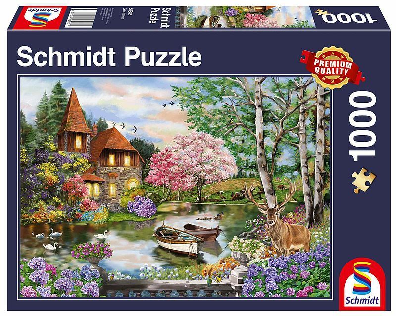 Puzzle 1000 pq dom nad jeziorem 111089