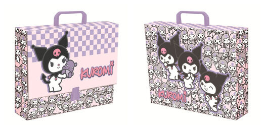 Teczka A4 z rączką XL Kuromi Pink