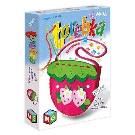 Moja torebka z filcu truskawka