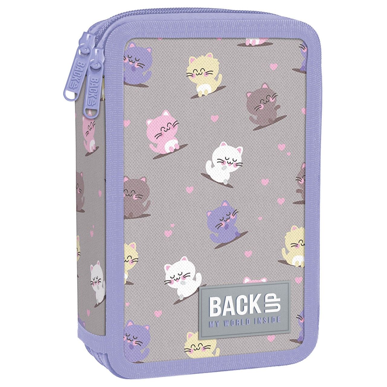 Piórnik 2-komorowy Backup Kotki Kawaii PB8DW02