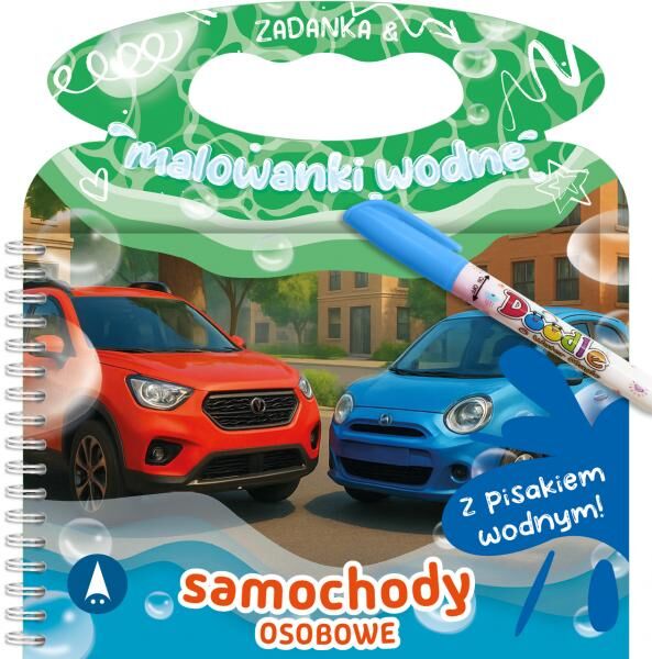 Samochody osobowe. Zadanka & malowanki wodne