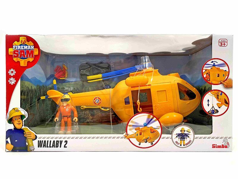 Strażak sam helikopter wallaby ii z figurką