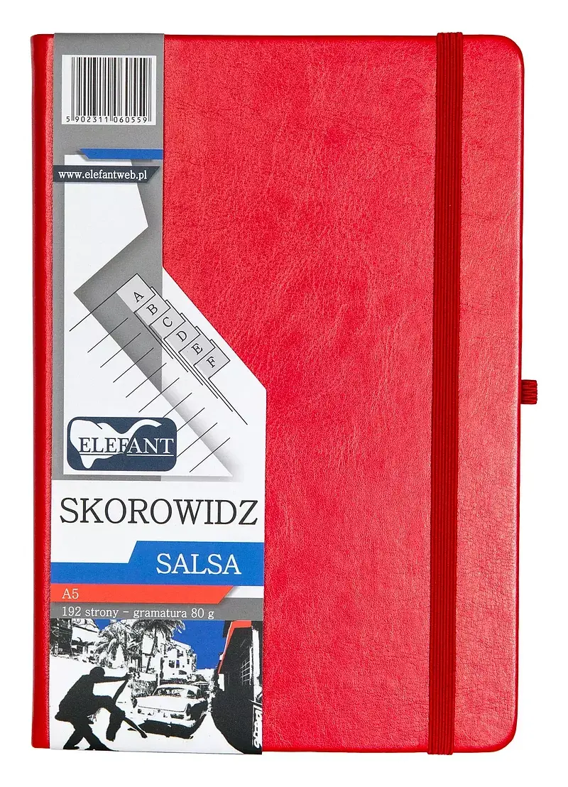 Skorowidz a5 salsa czerwony