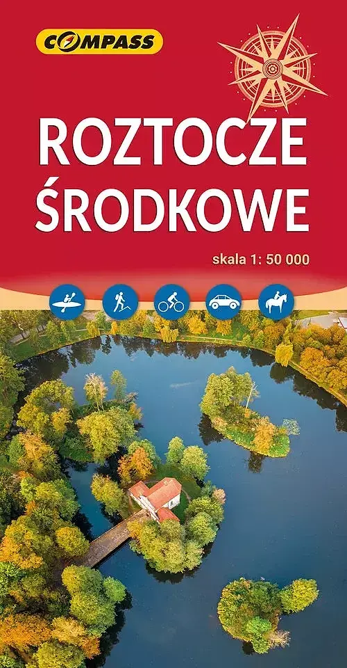 Roztocze Środkowe. Mapa turystyczna w skali 1:50 000
