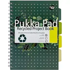 Kołozeszyt pukka pad b5 project book z recyklingu zielony