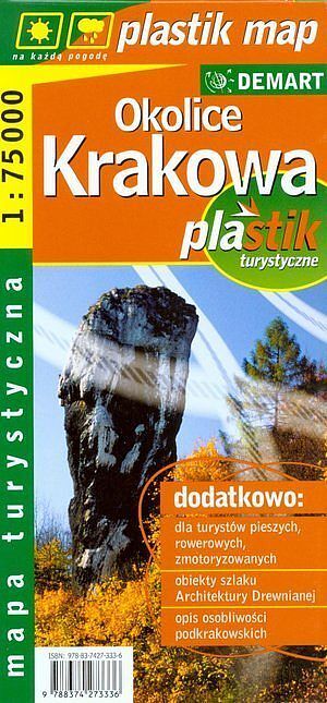Okolice Krakowa. Mapa turystyczna w skali 1:75 000