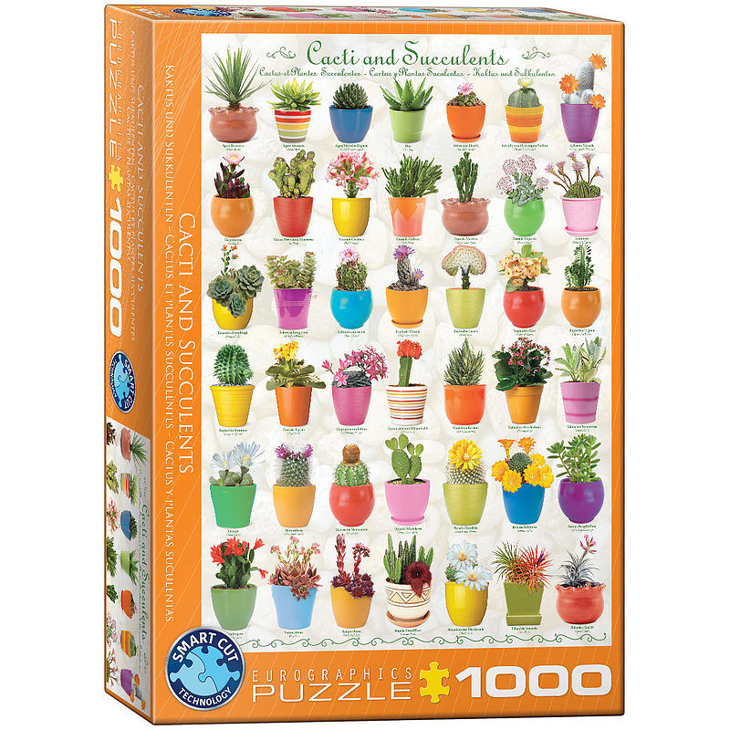Puzzle 1000 cacti & succulents 6000-0654