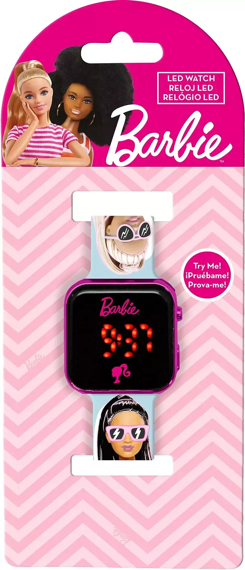 Zegarek led z kalendarzem barbie bb00033