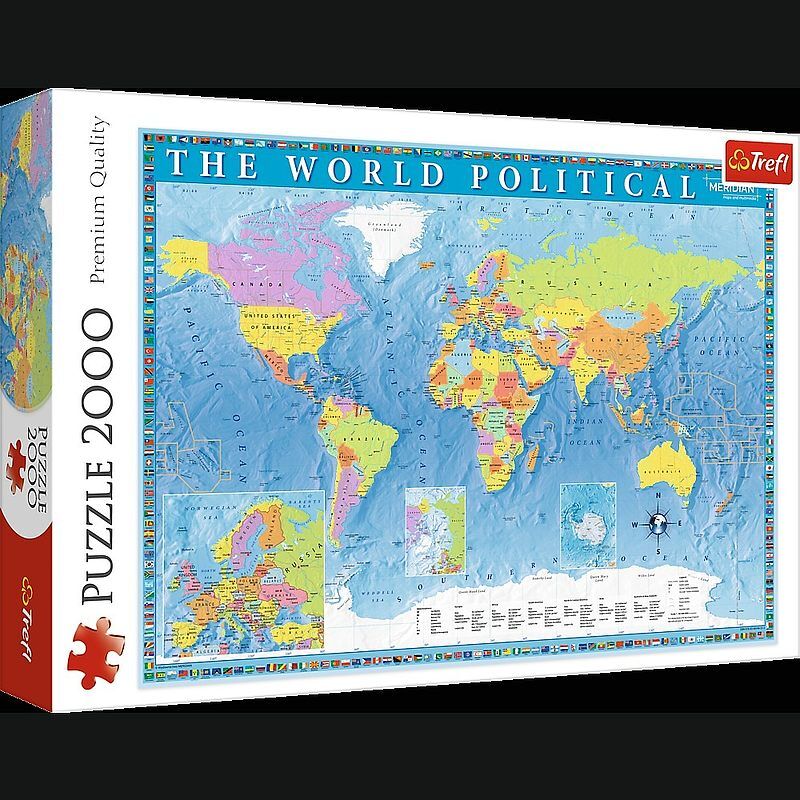 Puzzle 2000 polityczna mapa świata 27099