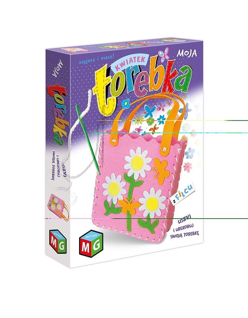 Moja torebka z filcu kwiatek