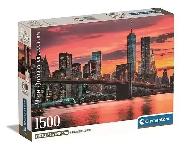 Puzzle 1500 compact east river at dusk 31712