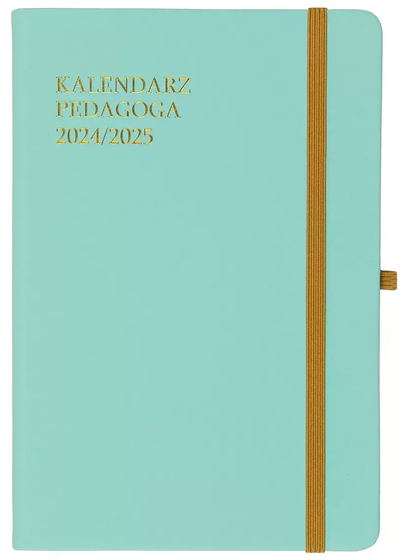 Kalendarz pedagoga 2024/2025 salsa a5 tygodniowy akwamaryna