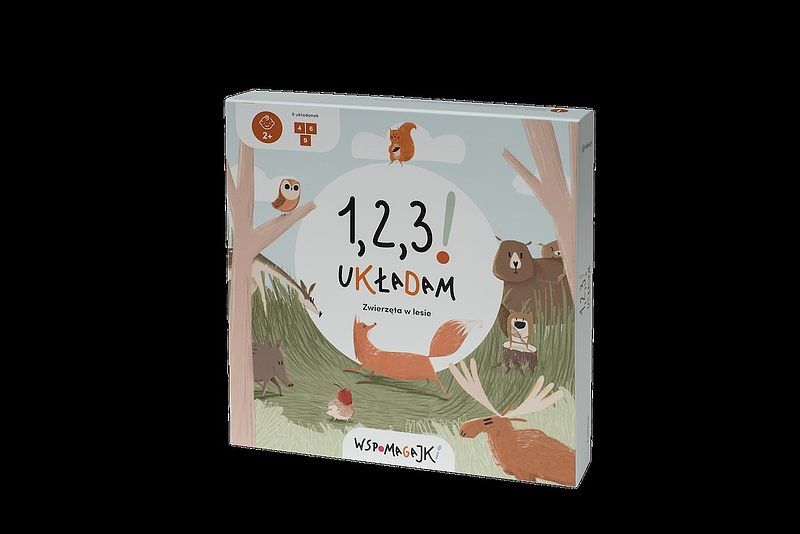 Wspomagajki 1,2,3! układam zwierzęta w lesie