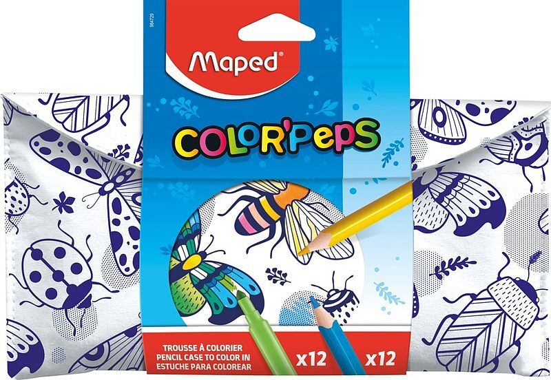 Piórnik colorpeps do pokolorowania z akcesoriami