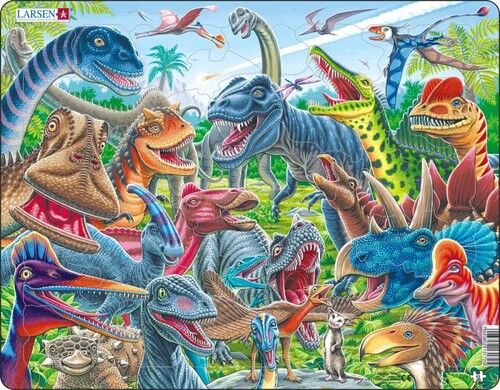 Układanka Selfie Wesołe dinozaury 43 elementy
