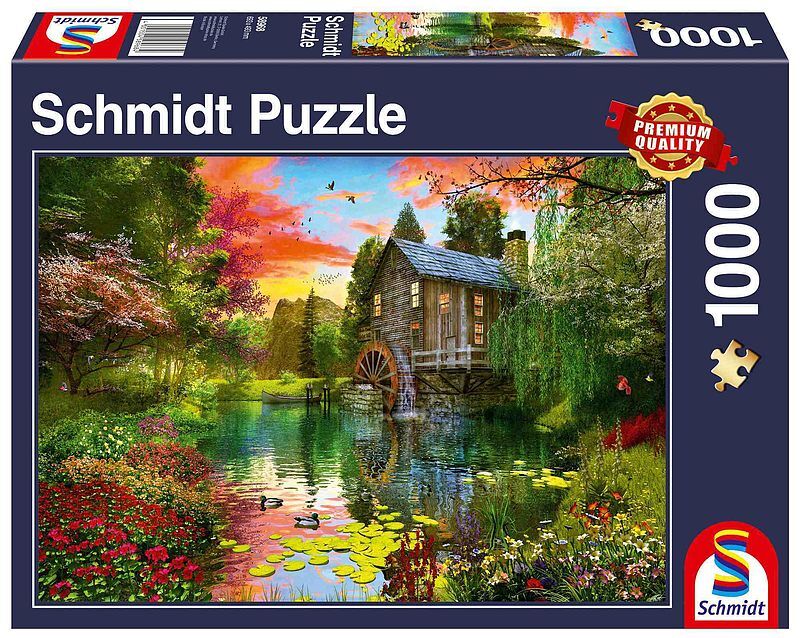 Puzzle 1000 pq młyn wodny
