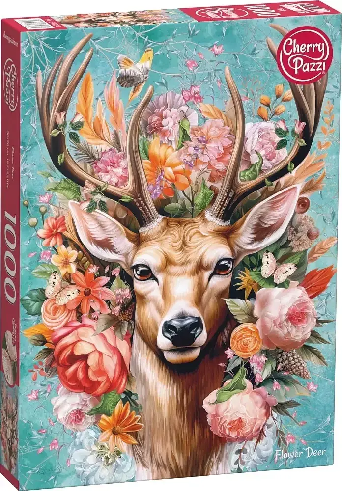 Puzzle 1000 flower deer 30752