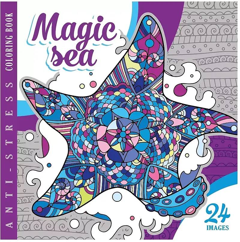 Kolorowanka antystresowa 200x200 12 kartek br magic sea