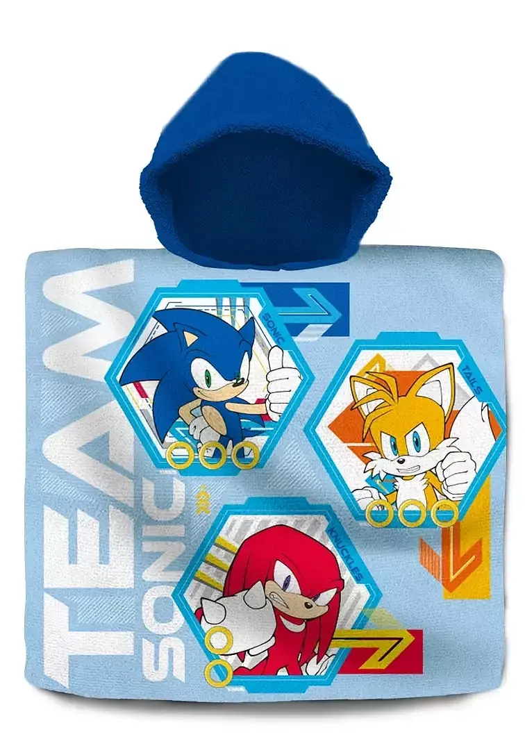 Poncho sonic 60x120cm sn00021