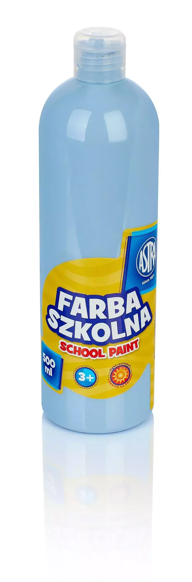 Farba szkolna astra 500 ml błękitna