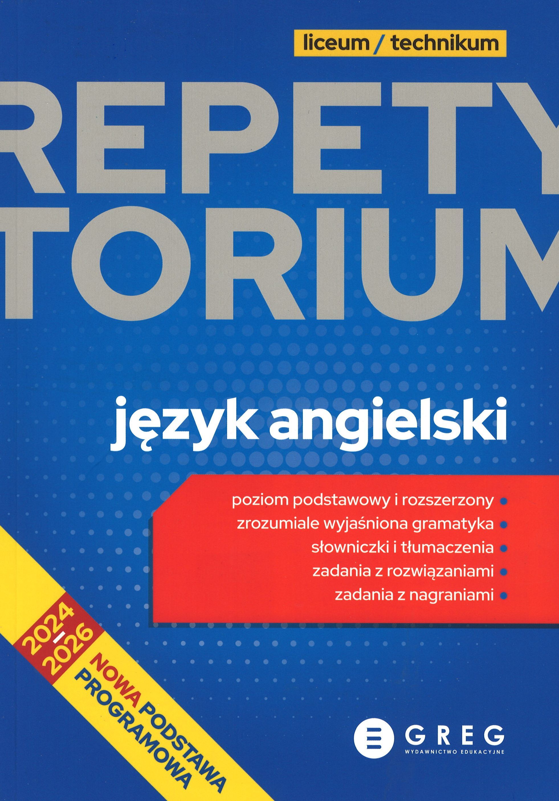 Język angielski. Repetytorium. Liceum/technikum wyd. 2026