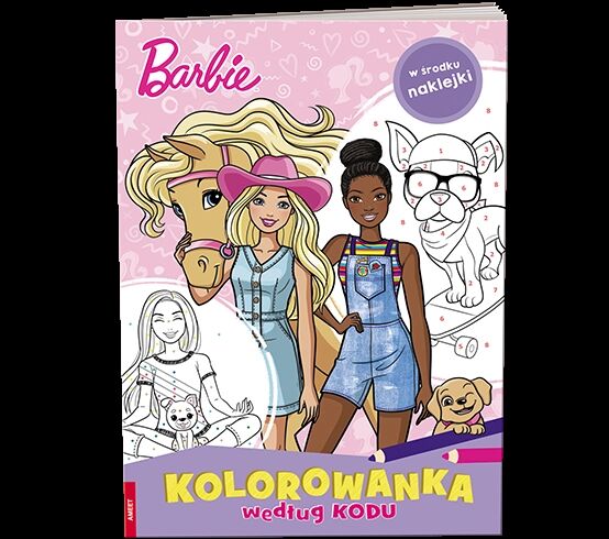 Barbie Kolorowanka według kodu KKO-1101