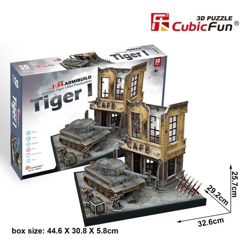 Puzzle 3D German Tiger I Mid Production 258 elementów
