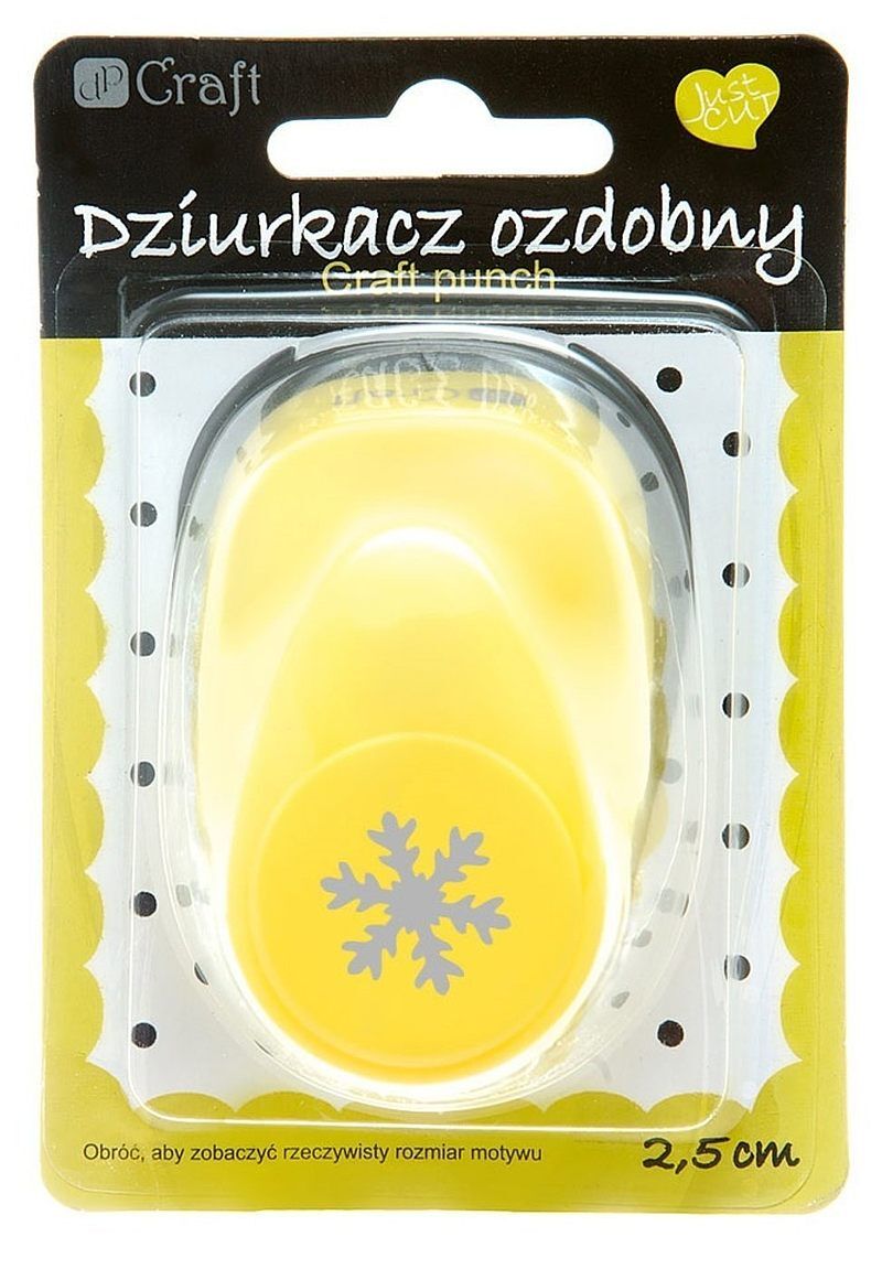 Dziurkacz ozdobny śnieżynka 2,5cm
