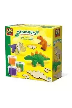 Ciasto masa drewniane dinozaury