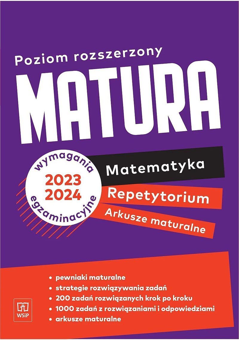 Nowe repetytorium 2023 matematyka arkusze maturalne z zadaniami zakres rozszerzony