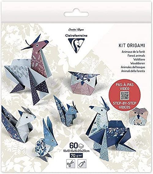 Papier do origami Zwierzęta 3 formaty 60 arkuszy