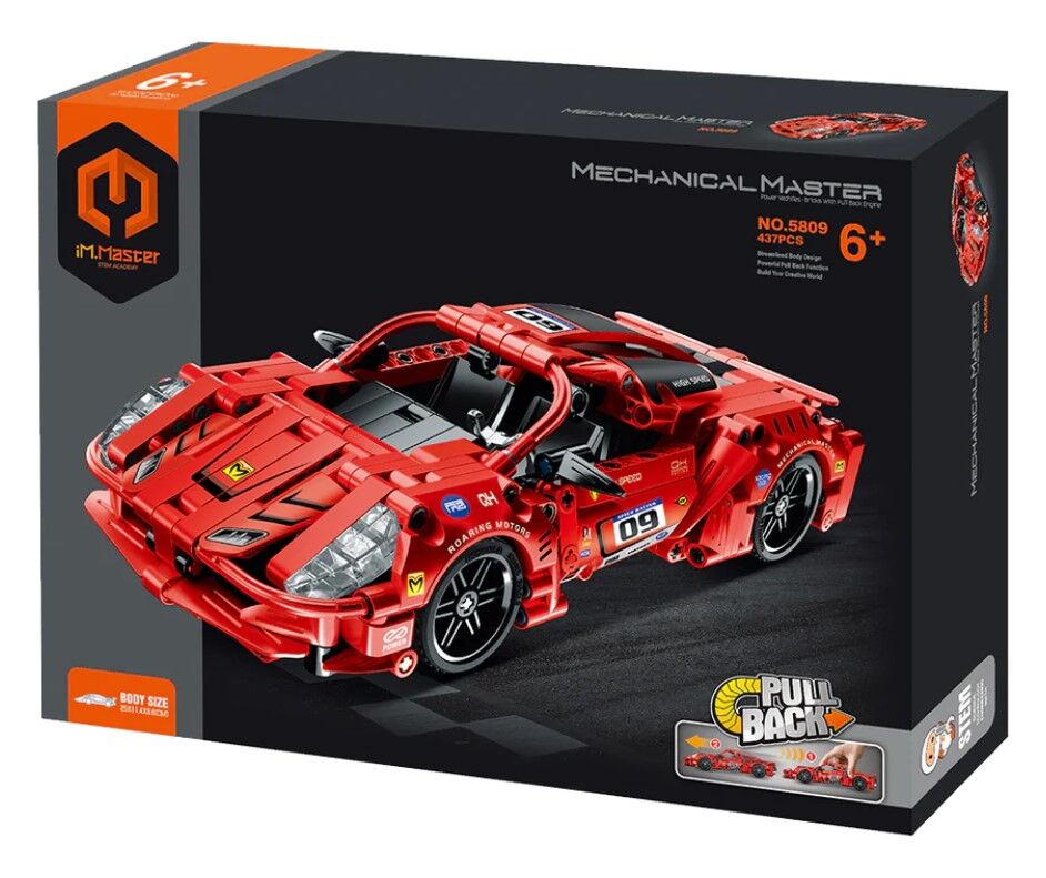 Klocki iM.Master Super Auto czerwone 437 elementów
