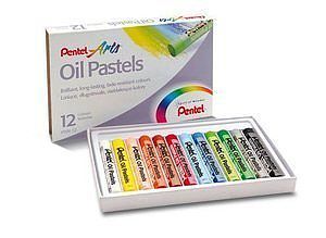 Pastele olejne Pentel 12 kolorów