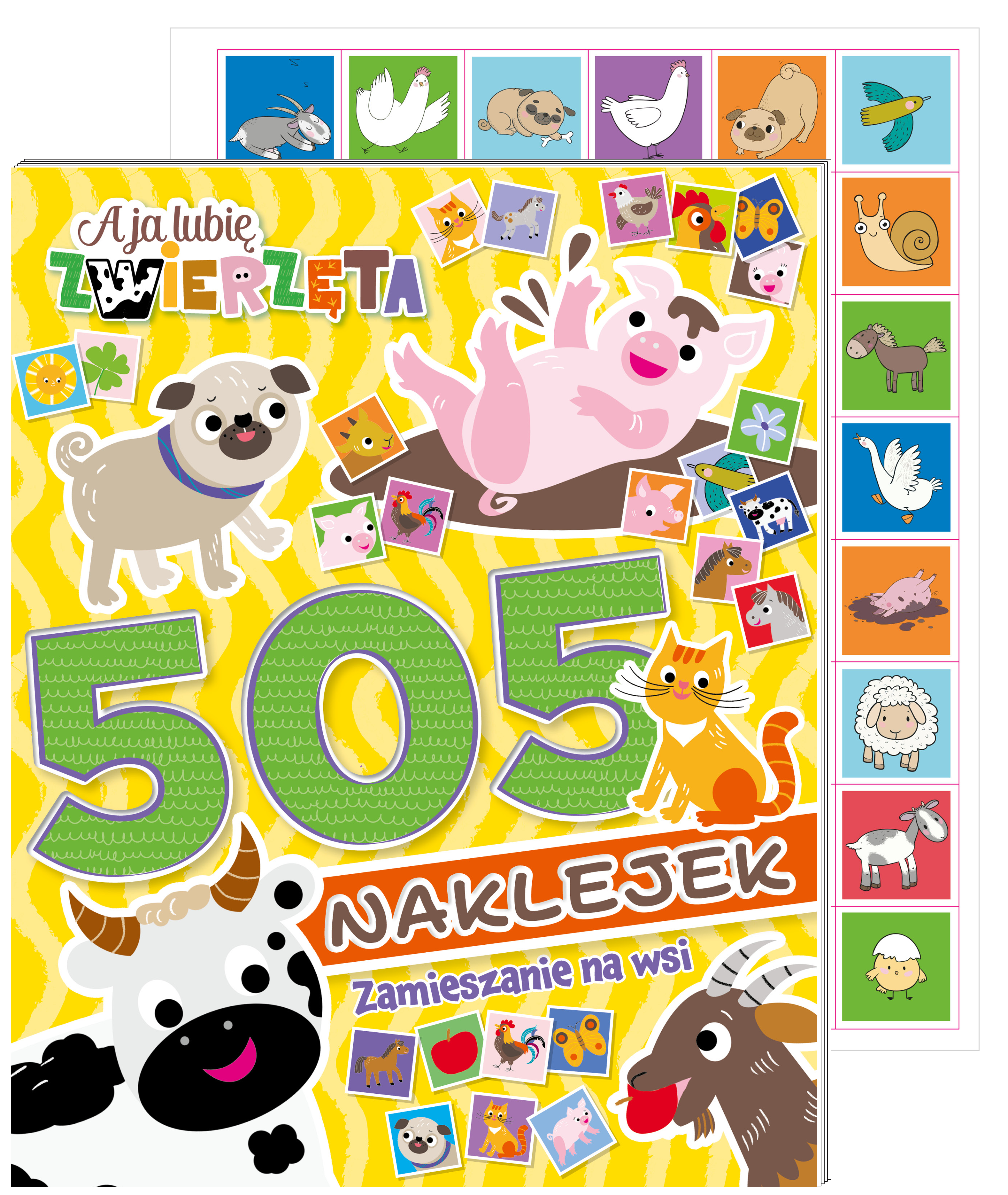 A ja lubię zwierzęta. 505 naklejek. Zamieszanie na wsi