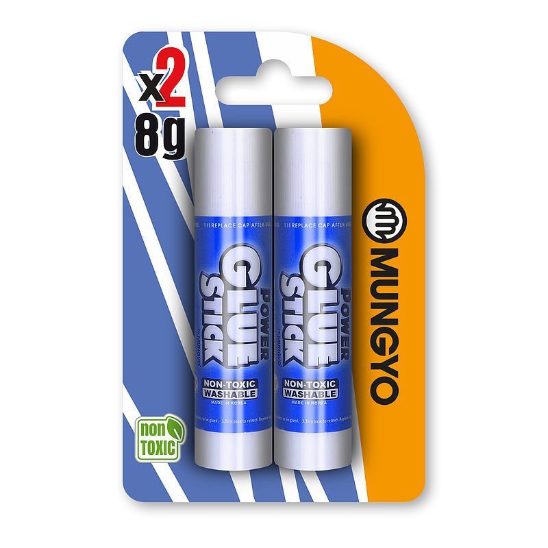 Klej w sztyfcie mungyo 8 gr 2 szt. Blister