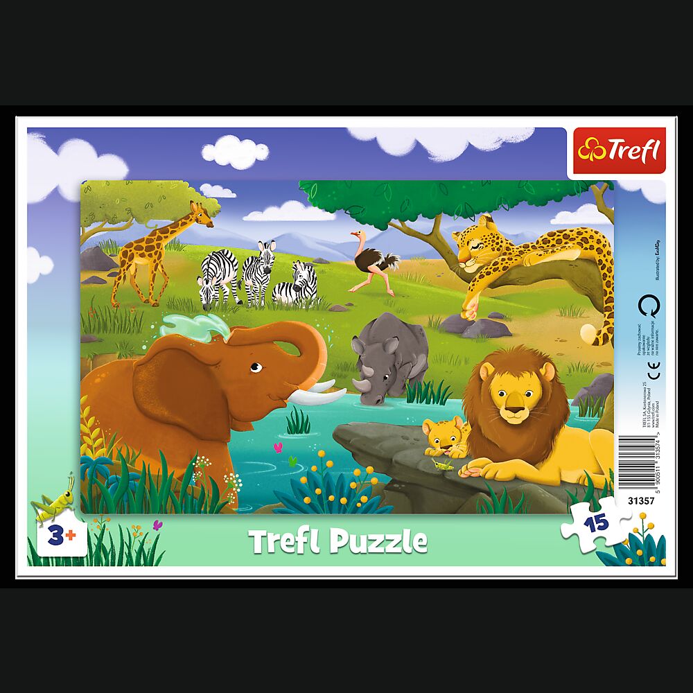 Puzzle 15 ramkowe Sawanna 31357