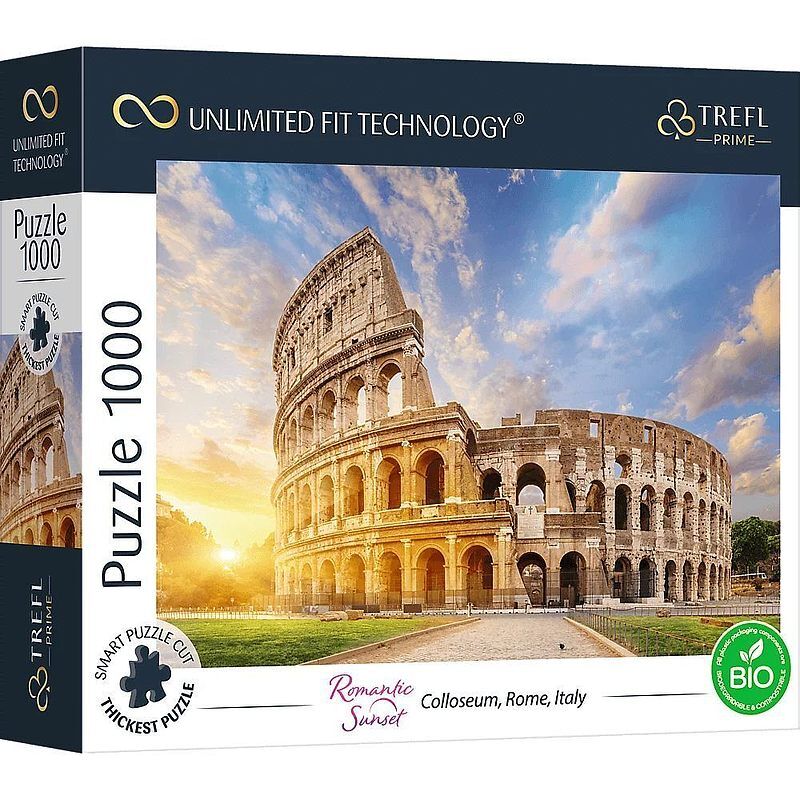 Trefl Puzzle 1000 UFT - Romantic Sunset: Colloseum, Rome, Italy