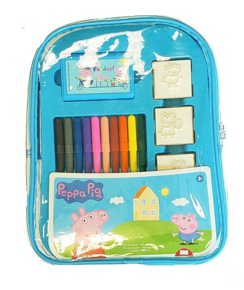 Multiprint Pieczątki Peppa Pig Plecak niebieski