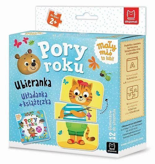 Mały miś to lubi! Pory roku. Ubieranka. Układanka + książeczka