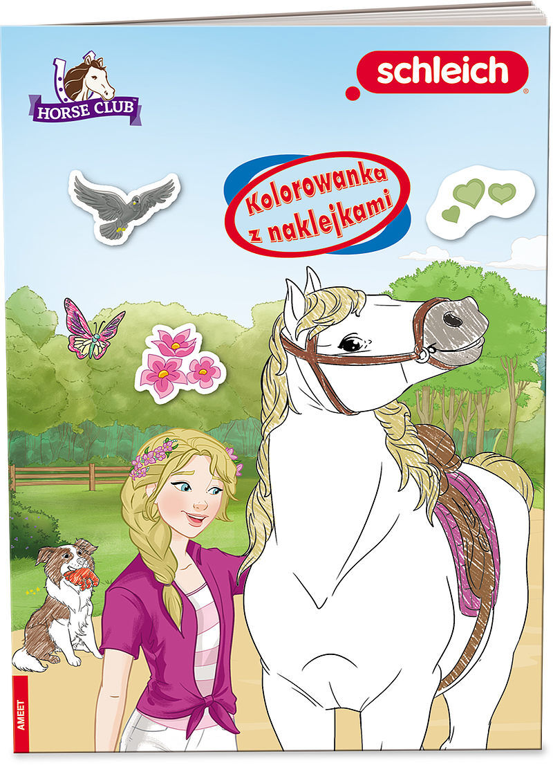 Schleich horse club kolorowanka z naklejkami na-8402