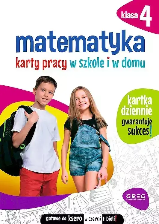 Matematyka. Karty pracy w szkole i w domu - klasa 4