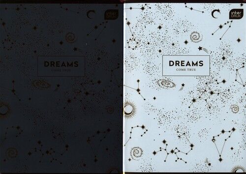 Zeszyt A5 w kratkę 60 kartek Metallic Dreams 10 sztuk mix